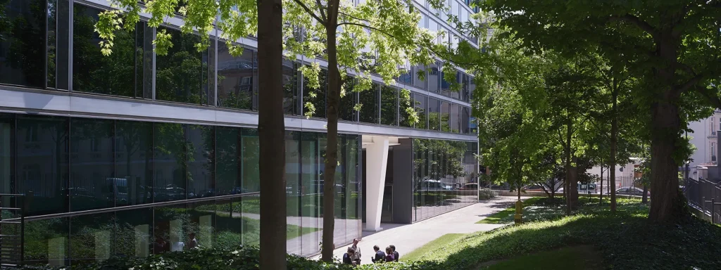 photo en 3D des espaces verts pour le projet capital 8